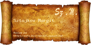 Sztojkov Margit névjegykártya